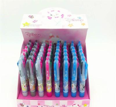 批發四色圓珠筆LK-4007 小兔子按動4色筆，學生專用圓珠筆的優選